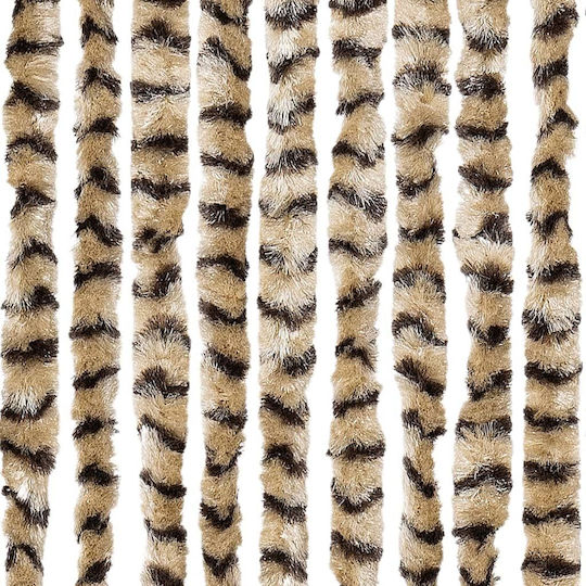 vidaXL Perdea ușă Bej 118x220cm 4004888