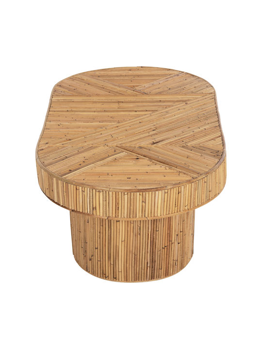 Round Side Table Gatsby Made of Bamboo Natural Color 39x39x39 cm