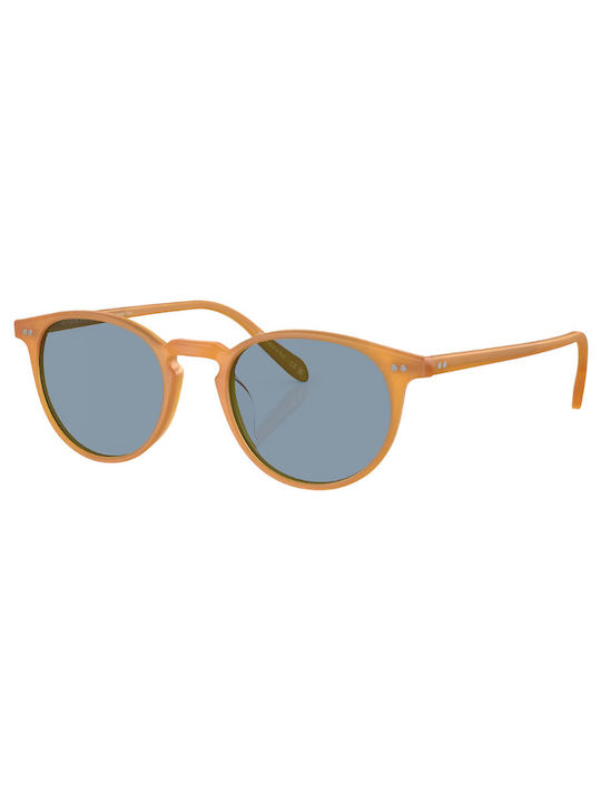 Oliver Peoples Riley Sun Γυαλιά Ηλίου Πορτοκαλί με Κοκκάλινο Σκελετό