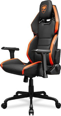 Cougar Hotrod Artificial Leather Gaming Chair with Adjustable Arms Black / Orange