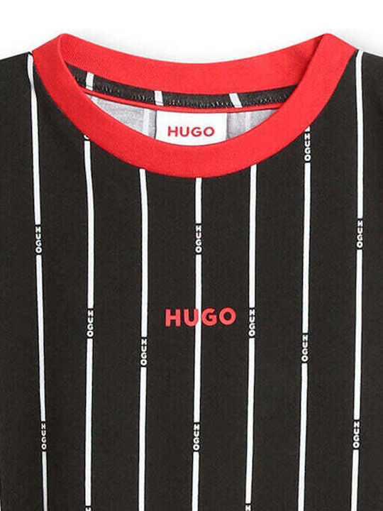 Hugo Boss Kinder-T-Shirt Schwarz All Over