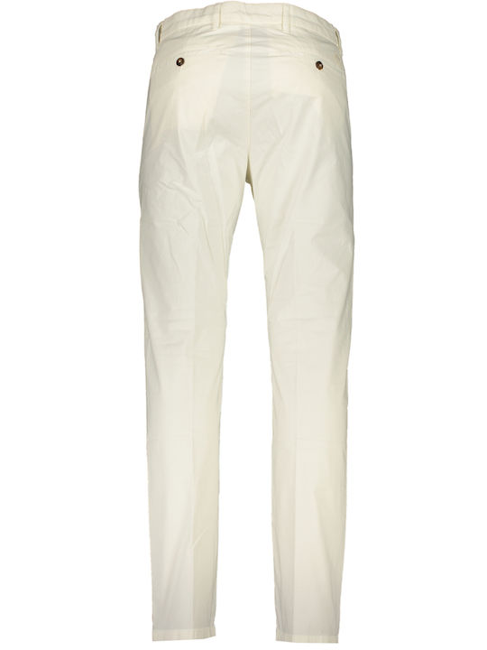 North Sails Pantalon Bărbătesc Elastice cu Croială Slim White