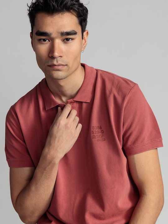 Devergo Men's Blouse Polo Brick Red