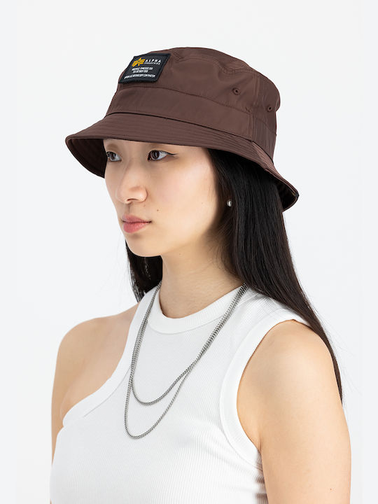 Alpha Industries Crew Textil Pălărie pentru Bărbați Stil Bucket Maro