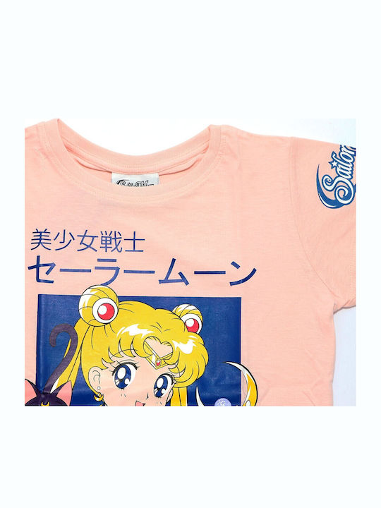 Kinder-T-Shirt Pink Sailor Moon