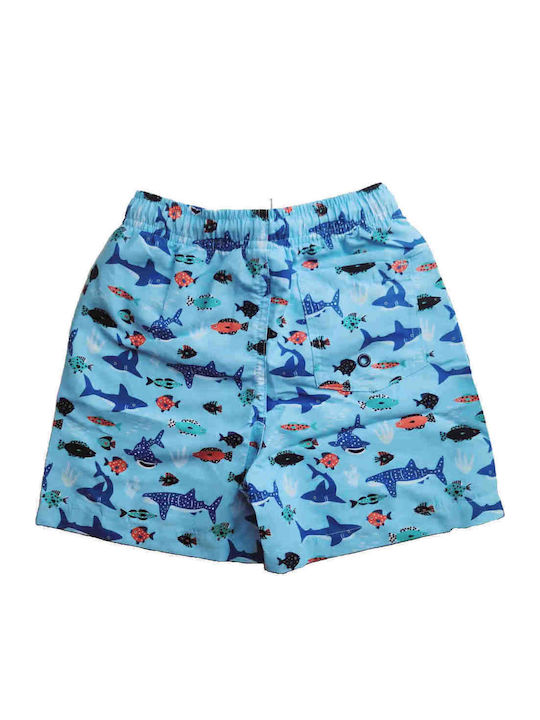 Joyce Fishes Детски Бански Къси панталони за плуване Sky Blue