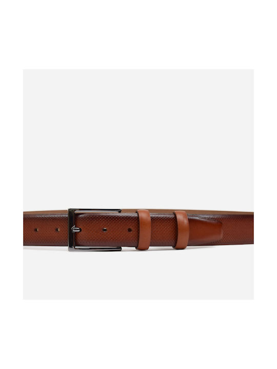 Stefano Mario Men's Leather Belt Brown