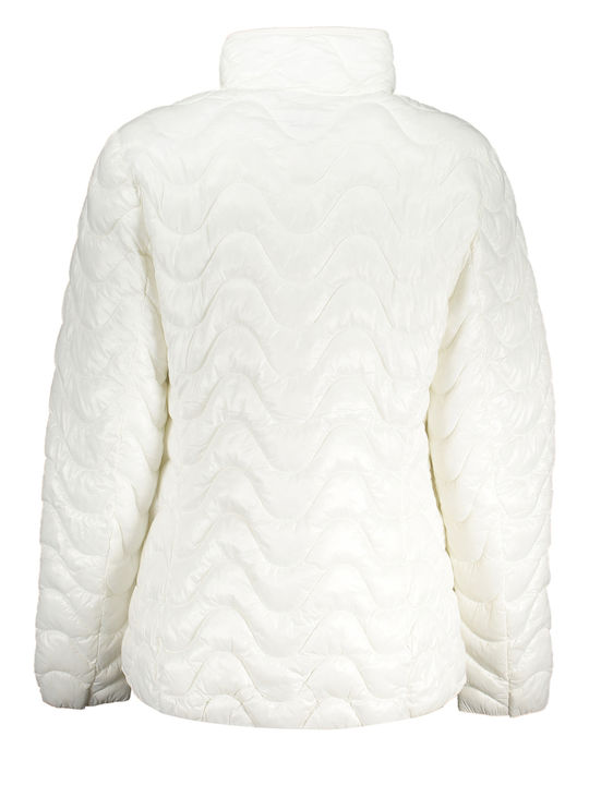 K-Way Women's Long Lifestyle Jacket for Winter White