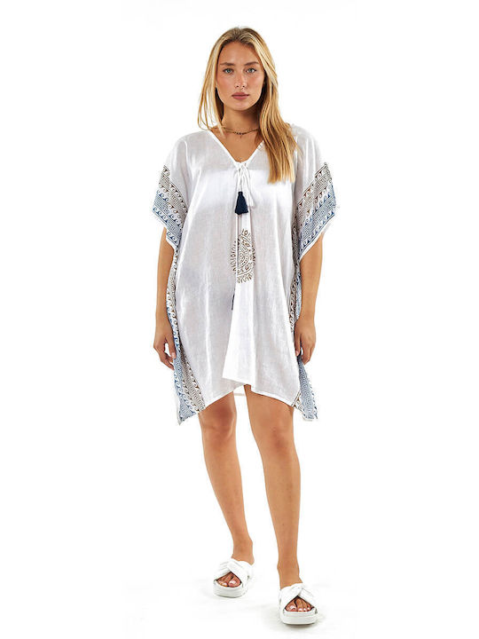 Verde Women's Caftan Beachwear White