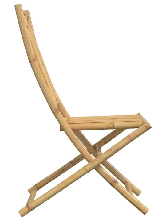 Scaun de exterior Bambus Bambus cu pernă 4buc 46x66x99cm