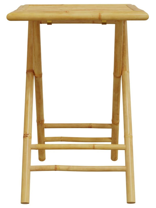 Outdoor-Stuhl Bamboo Grey mit Kissen 3Stück 55x55x75εκ.