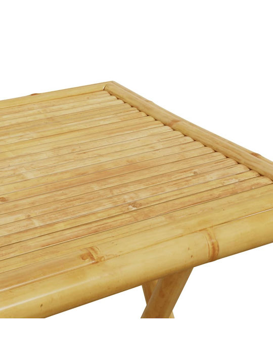 Outdoor-Stuhl Bamboo Grey mit Kissen 3Stück 55x55x75εκ.