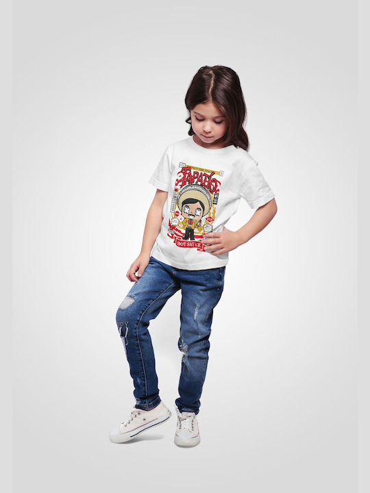 Pop Culture Kinder-T-Shirt Weiß Tapatio-Mann