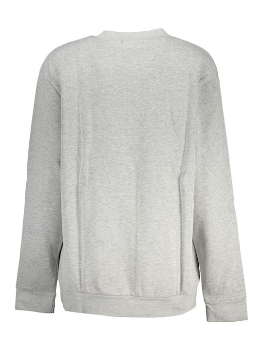 Roberto Cavalli Women's Long Fleece Sweatshirt Gray