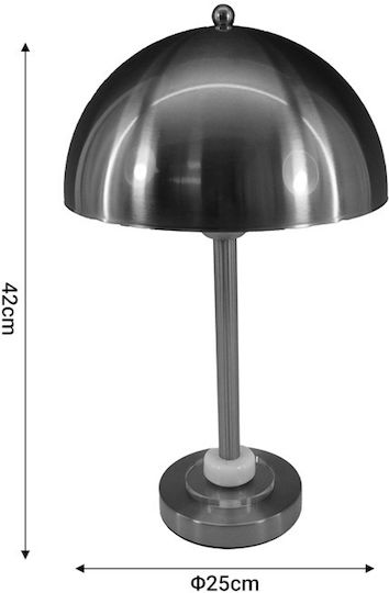 Inart Lustrous Dekorative Lampe mit Fassung für E27 Lampe Gold