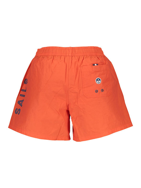 North Sails Herren Badehose Orange Drucken