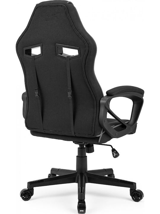 SENSE7 Knight Fabric Gaming Chair Black / Gray