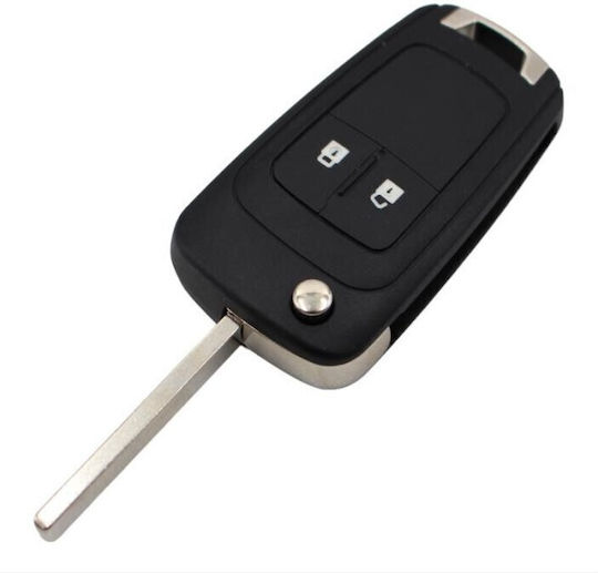 Carcasă cheie auto cu lamă Pliabil cu 2 butoane pentru Chevrolet