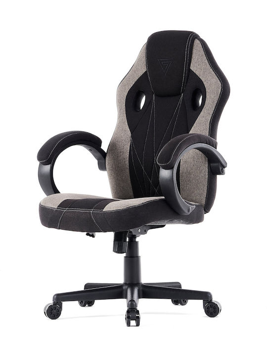 SENSE7 Prism Fabric Υφασμάτινη Καρέκλα Gaming Μαύρο / Γκρι