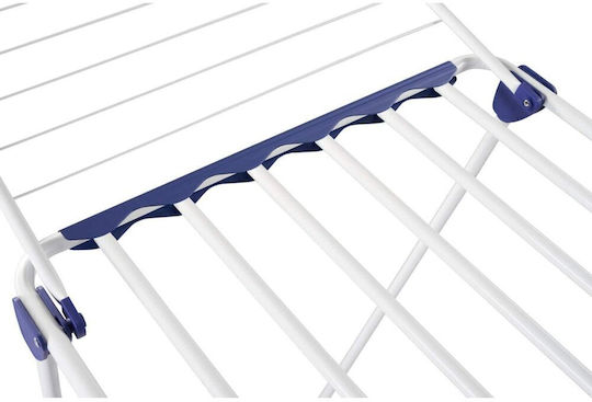 Leifheit Solid Folding Stainless Steel Floor Clothes Drying Rack with 23m Hanging Length