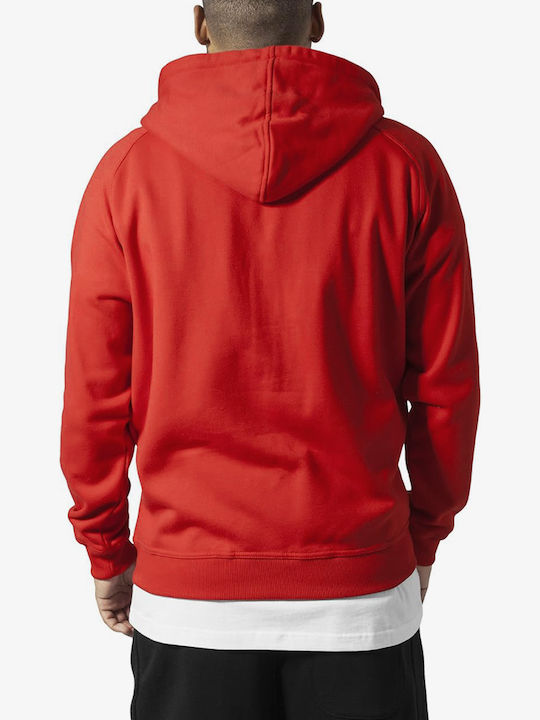 Urban Classics Men's Sweatshirt Jacket RED TB014C-00199