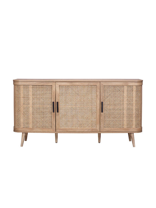 Μπουφές Monmarte Ξύλινος Φυσικό 150x39x77cm