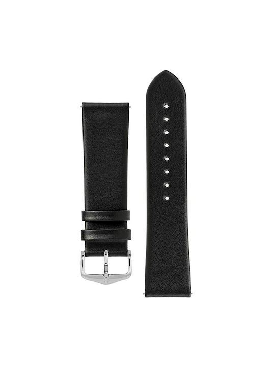 Hirsch Toronto Leather Strap Black 12mm