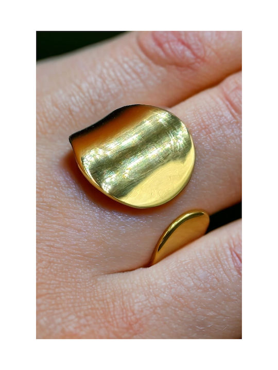 Women's Ring from Steel Gold Plated