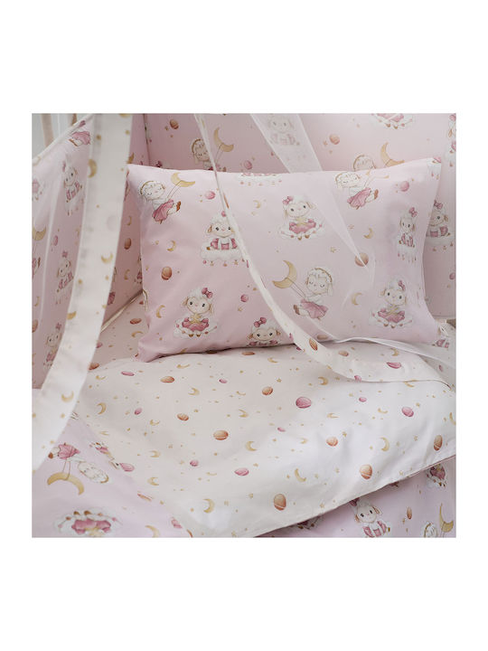 Vesta Home Πάπλωμα Κούνιας Βαμβακερό Pink 110x150cm