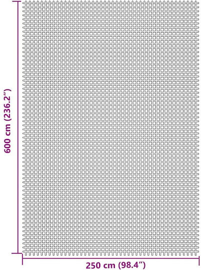 vidaXL Floor for Camping Tent 600x250cm