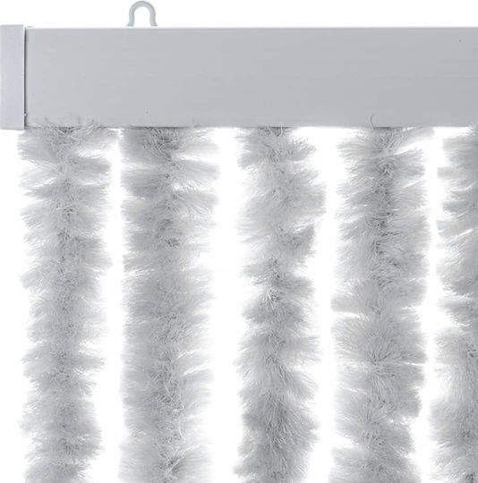 vidaXL Κουρτίνα Πόρτας από Ύφασμα Γκρι 118x220cm 4004884