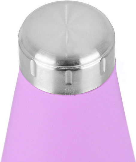Estia Travel Flask Save the Aegean Recyclable Bottle Thermos Stainless Steel 750ml Lavender Purple