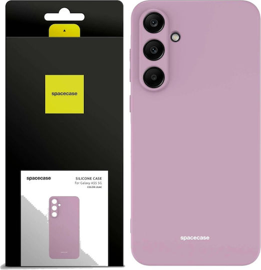 Spacecase Silicone Задна корица Силикон Лилав (Galaxy A55)