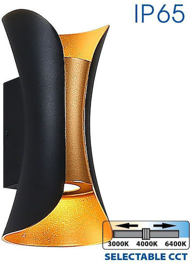 Vivalux Vivalux Wandmontierte Außenbeleuchtung Deckenleuchte IP65 10W mit Einstellbares Weiß Licht 10x20x8cm