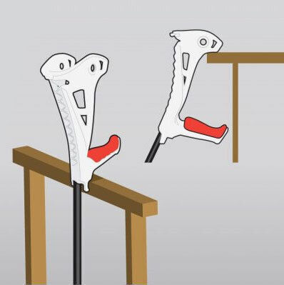 FDI Forearm Crutches Πατερίτσα Μασχάλης Μαύρο 86060