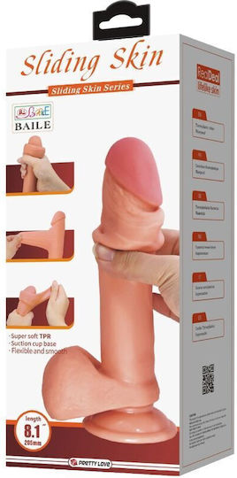 Pretty Love Sliding Skin Реалистично дилдо с Топки и Вендуза Телесен 20.5см
