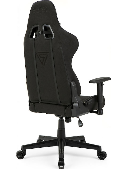 SENSE7 Spellcaster Fabric Fabric Gaming Chair with Adjustable Arms Black / Red