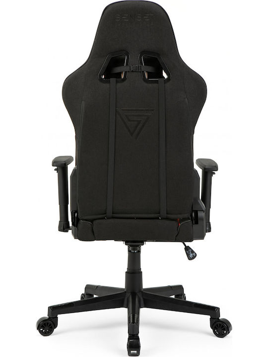 SENSE7 Spellcaster Fabric Fabric Gaming Chair with Adjustable Arms Black / Red