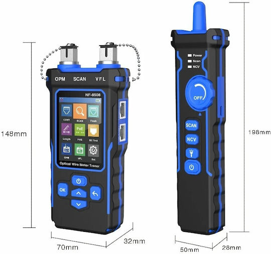 Noyafa NF-8508 Tester Καλωδίων Δικτύου RJ45