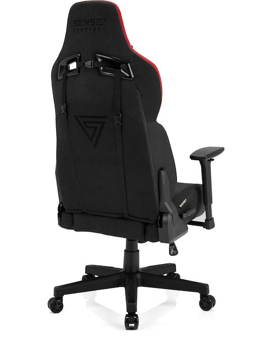 SENSE7 Sentinel Fabric Scaun Gaming cu Brațe Reglabile Negru / Roșu