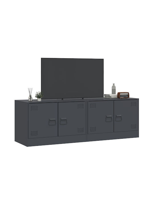 Wohnzimmer TV-Einheit Charcoal L67xB39xH44cm