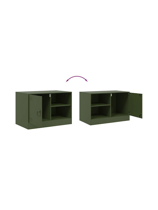 Wohnzimmer TV-Einheit Green olive oil L67xB39xH44cm