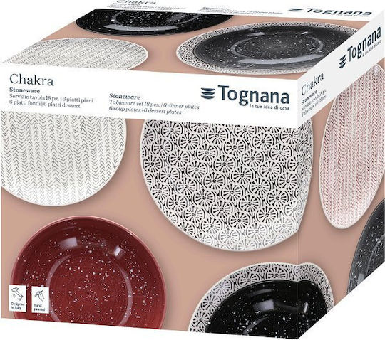 Tognana Multicolor Porțelan Set de Vase 18buc