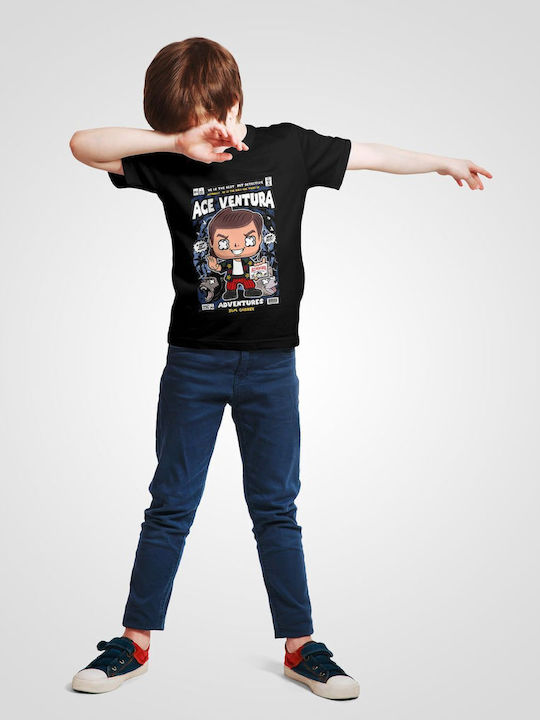 Pop Culture Tricou pentru copii Negru Ace Ventura