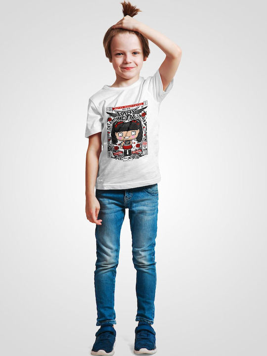 Pop Culture Kids T-shirt White Baby Metal