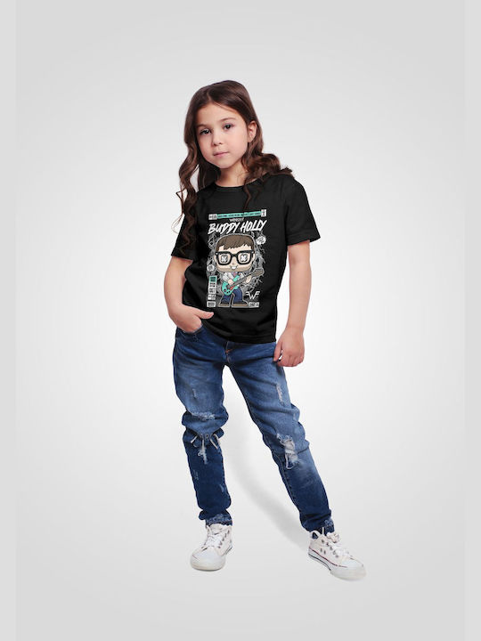 Pop Culture Kinder-T-Shirt Schwarz Weezer