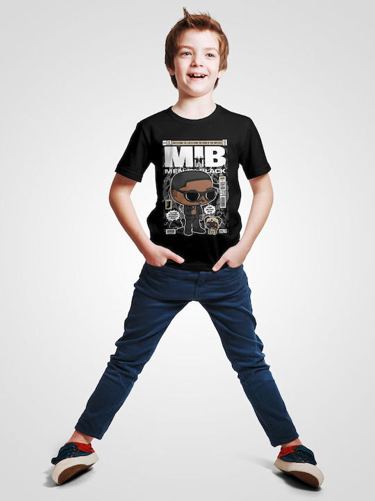 Pop Culture Kids T-shirt Black Men In Black