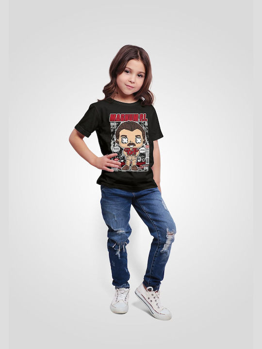 Pop Culture Kids T-shirt Black Magnum PI