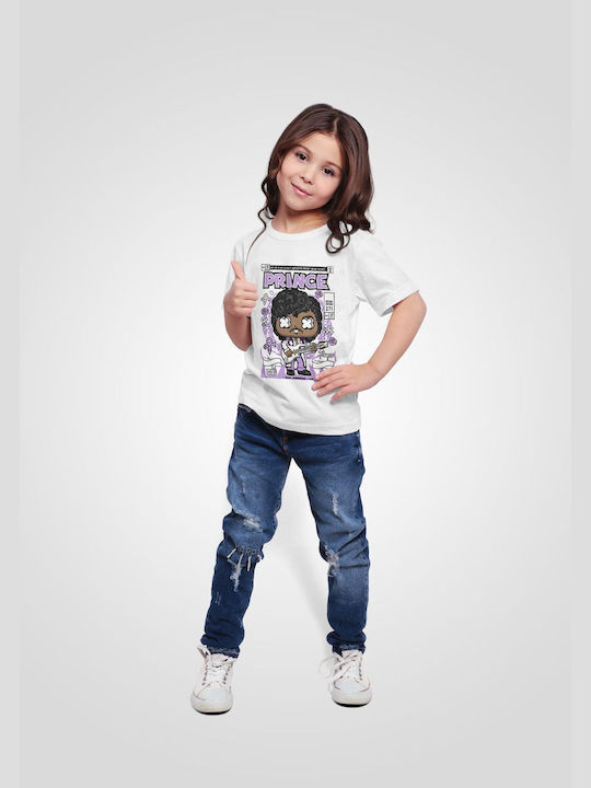 Pop Culture Kinder-T-Shirt Weiß Prinz