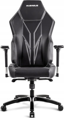 Quersus VAOS.2.3 Artificial Leather Gaming Chair with Adjustable Arms White Accent